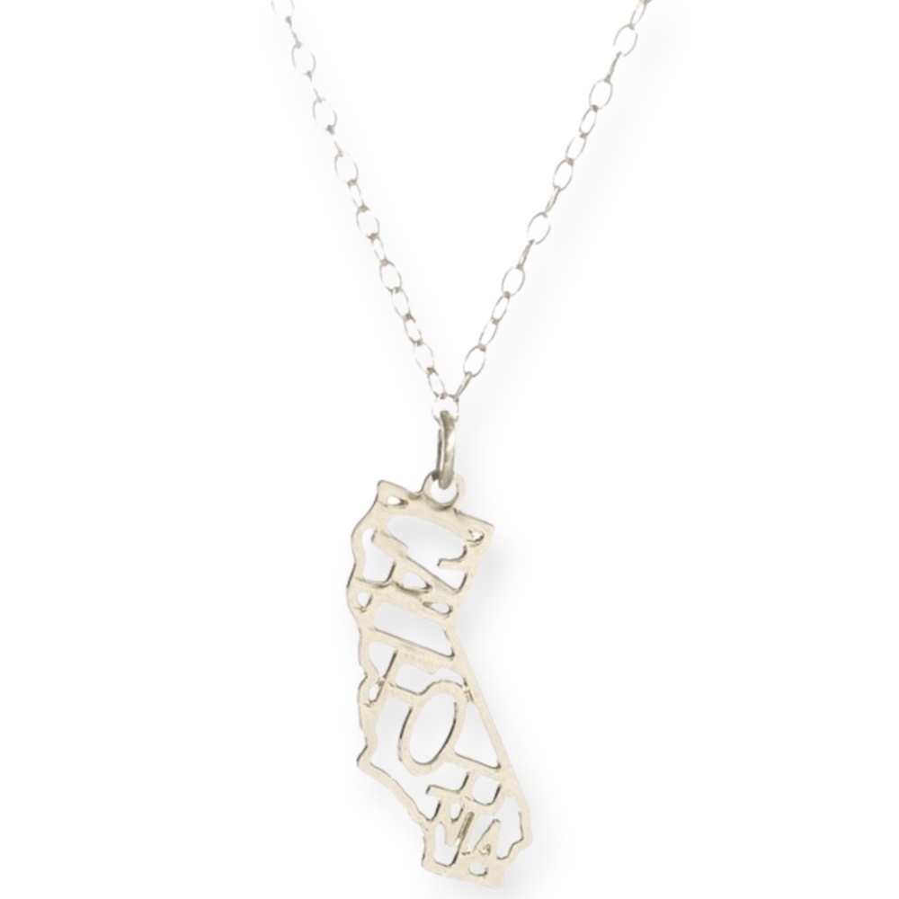Kris Nations California Pendant Necklace Sterling Silver NEW